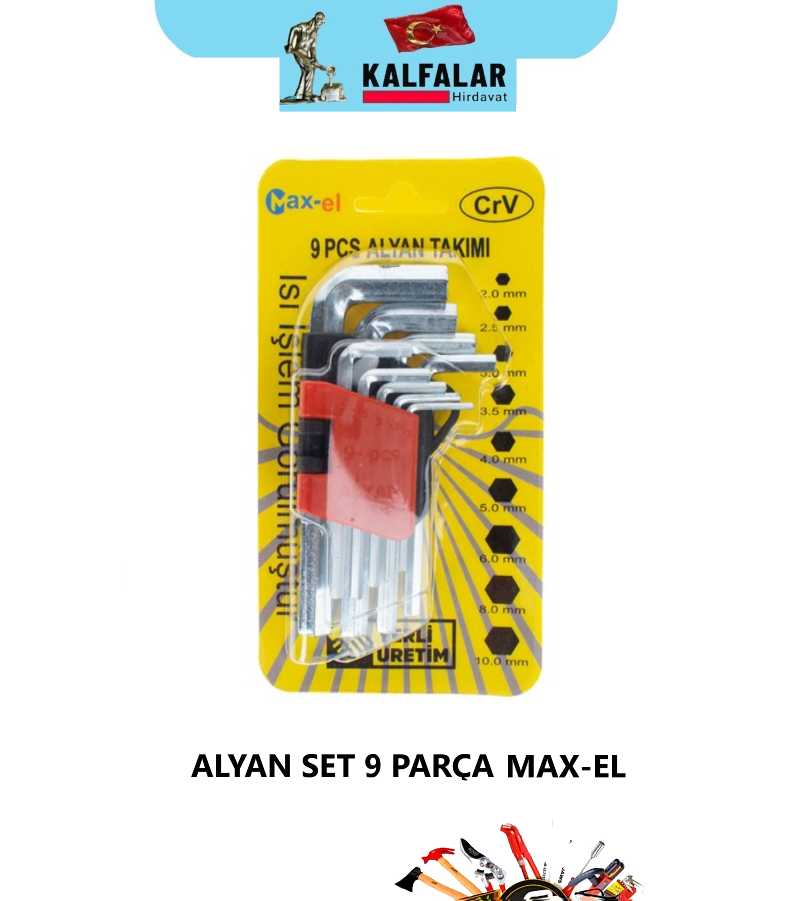 ALYAN SET 120 MM 9 PCS MAX-EL