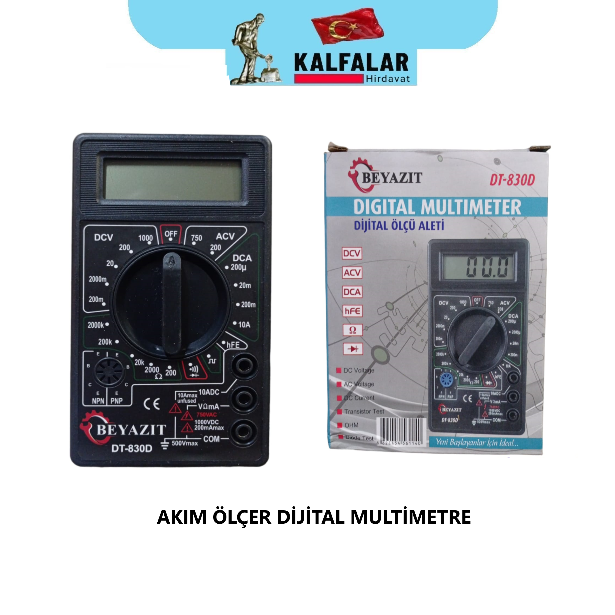 AKIM ÖLÇER DİJİTAL MULTİMETRE BEYAZIT