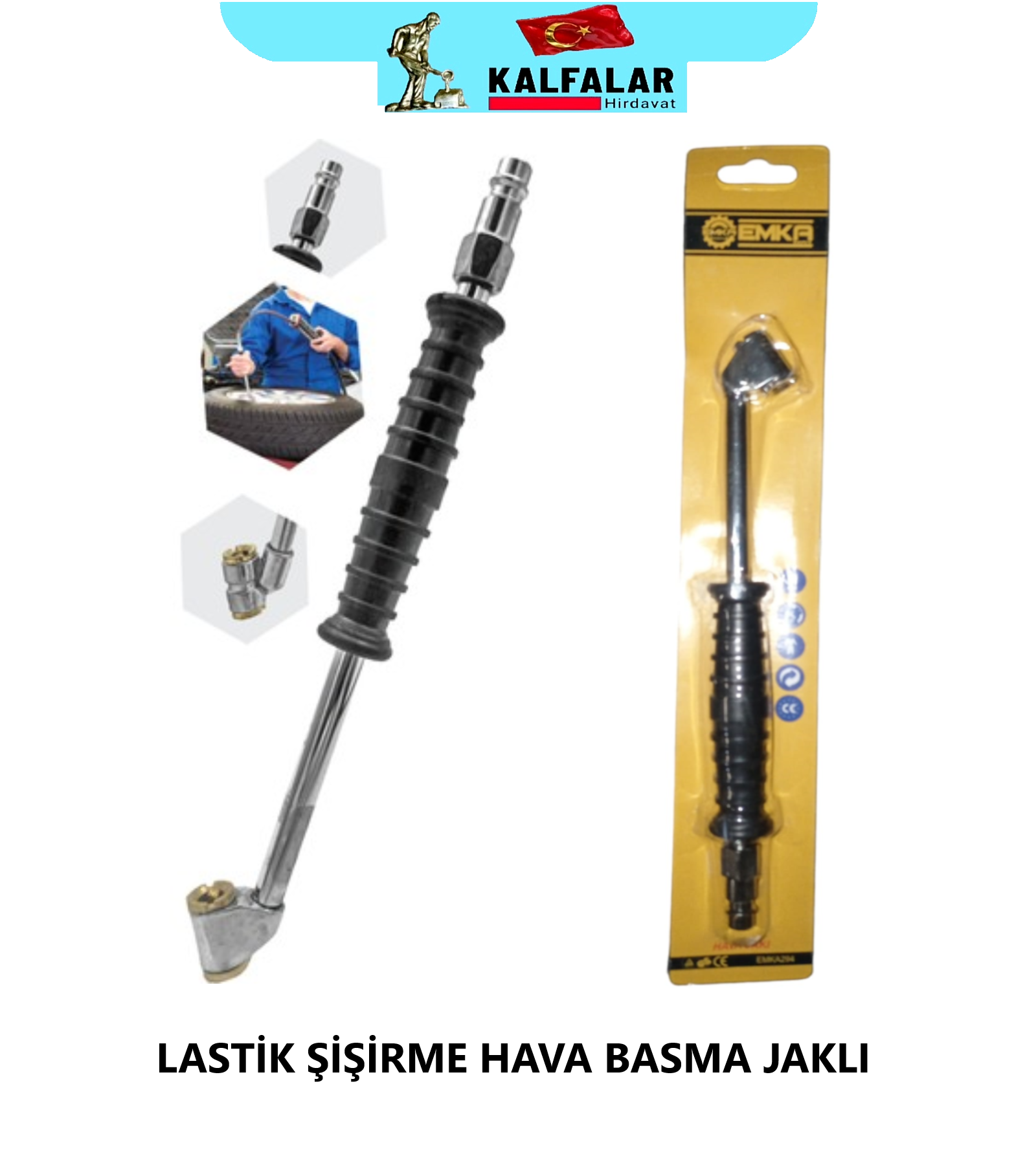LASTİK ŞİŞİRME HAVA JAKI GEÇMELİ UÇLU
